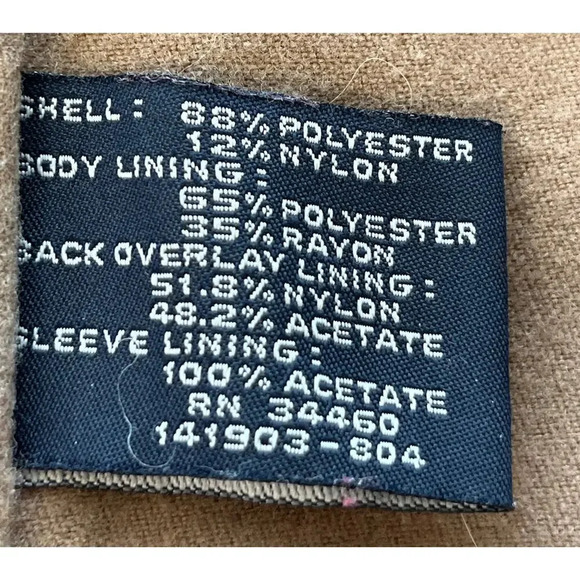 LONDON FOG Womens Brown L-Reg Long Hooded Lining Coat Slit Back FLAWS - Picture 11 of 15